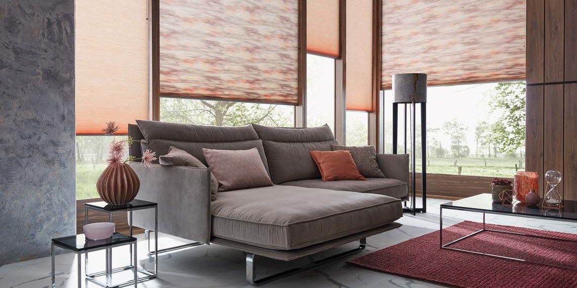 Dekorative Putze und Farben, Böden und Gardinen, Tischdeko und Sonnenschutz