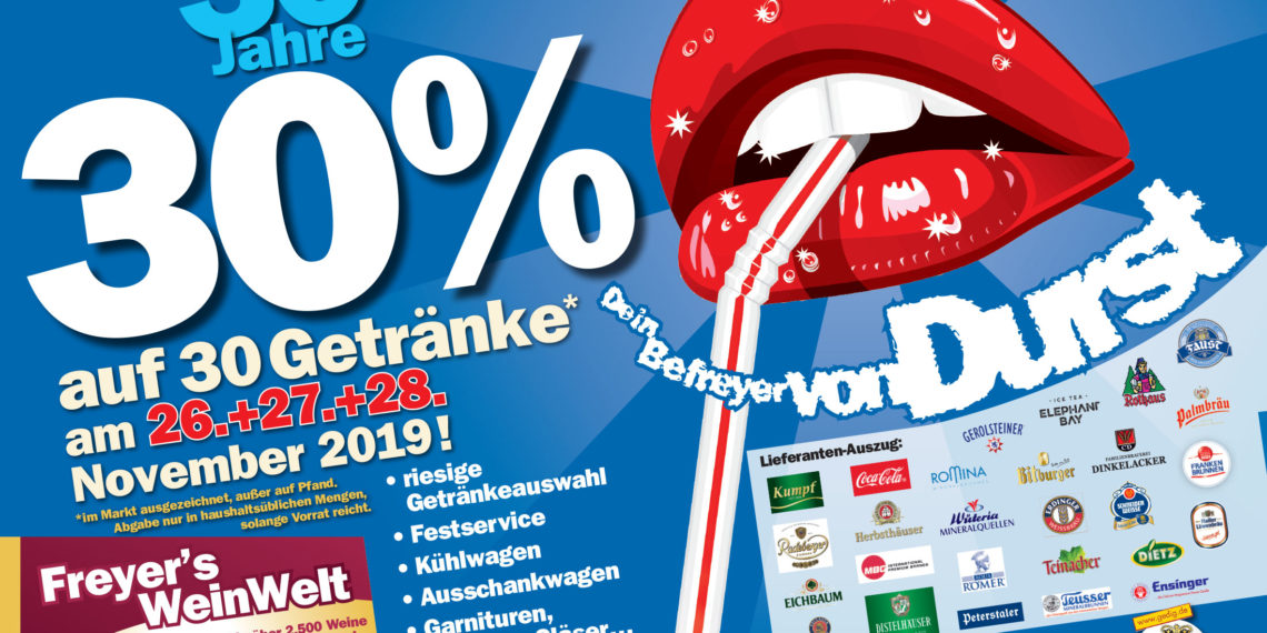 30 Jahre Getränkemarkt Freyer