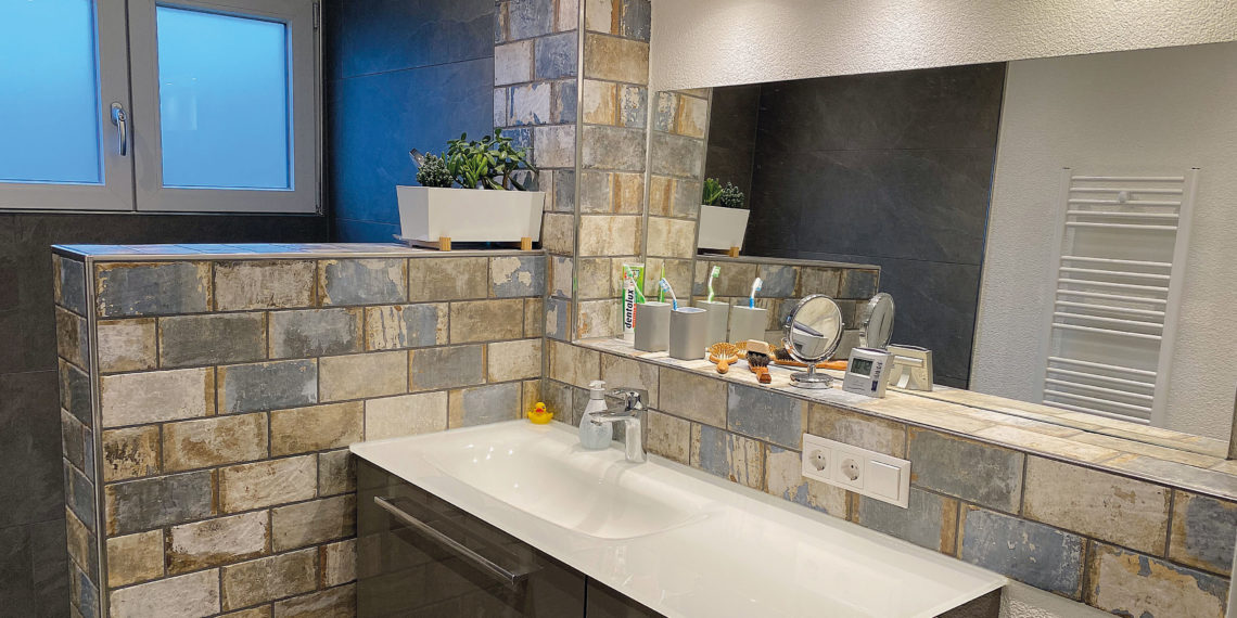 Wohlfühl - Wellness - Bad trifft auf wohlig-warmes Wohnambiente