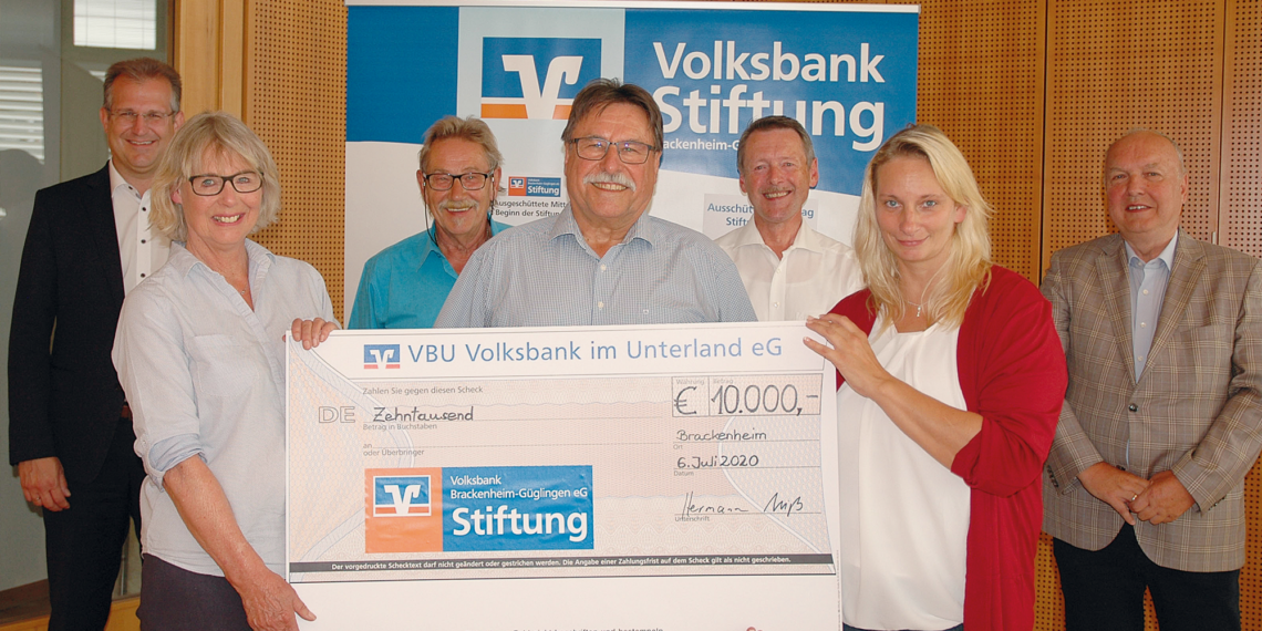 Geldsegen dank Volksbank-Stiftung