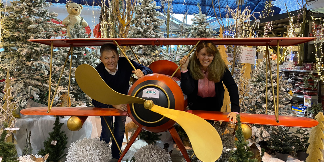 Stimmungsvolle Atmosphäre im Gartencenter